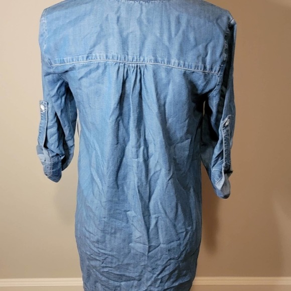 NWT Karen Kane chambray denim like top - Picture 3 of 7